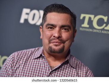 LOS ANGELES - FEB 06:   Chef Aaron Sanchez Arrives For The FOX Winter TCA 2019 On February 6, 2019 In Los Angeles, CA