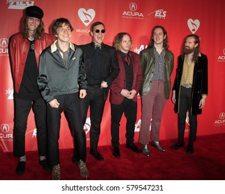 LOS ANGELES - FEB 10:  Cage The Elephant at the Musicares Person of the Year honoring Tom Petty at Los Angeles Convention Center on February 10, 2017 in Los Angeles, CA