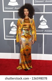 LOS ANGELES - FEB 10:  Esperanza Spalding Arrives To The Grammy Awards 2013  On February 10, 2013 In Los Angeles, CA.