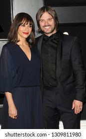 LOS ANGELES - FEB 10:  Rashida Jones, Alan Hicks At The 61st Grammy Awards At The Staples Center On February 10, 2019 In Los Angeles, CA