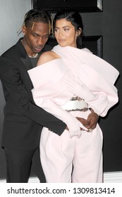 LOS ANGELES - FEB 10:  Travis Scott, Kylie Jenner at the 61st Grammy Awards at the Staples Center on February 10, 2019 in Los Angeles, CA