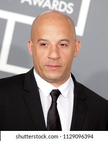 LOS ANGELES - FEB 10:  Vin Diesel Arrives To The 2013 Grammy Awards  On February 10, 2013 In Hollywood, CA                