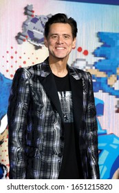 LOS ANGELES - FEB 12:  Jim Carrey at the "Sonic The Hedgehog" Special Screening at the Village Theater on February 12, 2020 in Westwood, CA