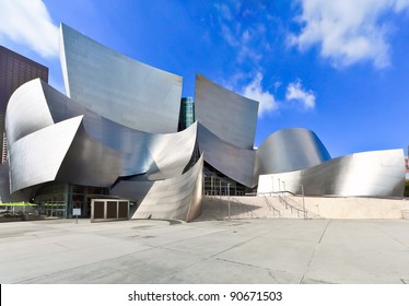 LOS ANGELES - FEB 13: Walt Disney Concert Hall On February 13, 2010 Features Frank Gehry Iconic Architecture Located In Los Angeles, CA. The Concert Hall Houses The Los Angeles Philharmonic Orchestra