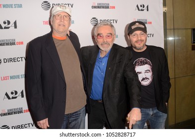 LOS ANGELES - FEB 22:  Chevy Chase, Burt Reynolds, Adam Rifkin at the "The Last Movie Star" Premiere at the Egyptian Theater on February 22, 2018 in Los Angeles, CA