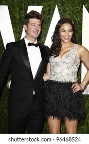 LOS ANGELES - FEB 26:  Robin Thicke; Paula Patton arrive at the 2012 Vanity Fair Oscar Party  at the Sunset Tower on February 26, 2012 in West Hollywood, CA