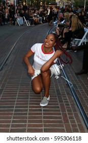 LOS ANGELES - FEB 4:  Keke Palmer At The Rebecca Minkoff's 