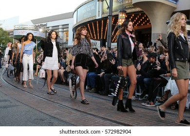 LOS ANGELES - FEB 4:  Models At The Rebecca Minkoff's 