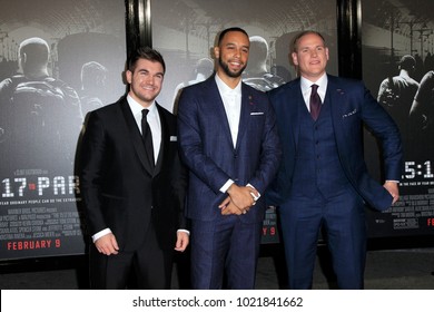 LOS ANGELES - FEB 5:  Alek Skarlatos, Anthony Sadler, Spencer Stone At The 