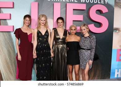 LOS ANGELES - FEB 7:  Laura Dern, Nicole Kidman, Shailene Woodley, Zoe Kravitz, Reese Witherspoon at the "Big Little Lies" Series Premiere at TCL Chinese Theater on February 7, 2017 in Los Angeles, CA