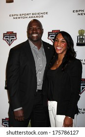 LOS ANGELES  - FEB 9:  Marcellus Wiley, Fiance At The ESPN Sport Science Newton Awards At Sport Science Studio On February 9, 2014 In Burbank, CA