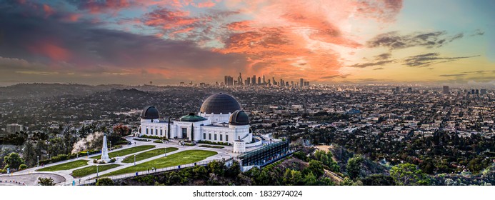 Los angeles griffith Observatory sunset