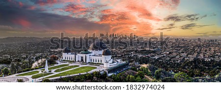 Los angeles griffith Observatory sunset