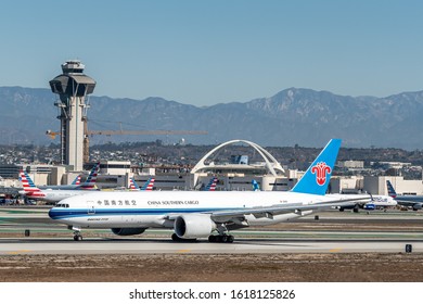 Los Angeles International Airport (LAX), California, USA / November 2, 2019: China Southern Cargo, Boeing 777F.