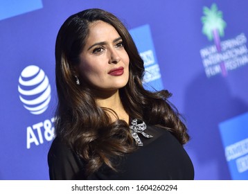 LOS ANGELES - JAN 02:  Salma Hayek Arrives For The PSIFF Awards Gala 2020 On January 02, 2020 In Palm Sprimgs, CA                