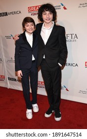 LOS ANGELES - JAN 07:  Noah Schnapp And Finn Wolfhard Arrives For  2017 BAFTA Tea Party On January 07, 2017 In Beverly Hills, CA