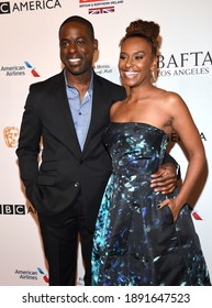 LOS ANGELES - JAN 07:  Sterling K. Brown And Ryan Michelle Bathe Arrives For  2017 BAFTA Tea Party On January 07, 2017 In Beverly Hills, CA