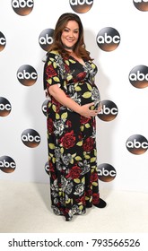 LOS ANGELES - JAN 08:  Katy Mixon Arrives For The ABC Winter 2018 TCA Event On January 08, 2018 In Pasadena, CA                