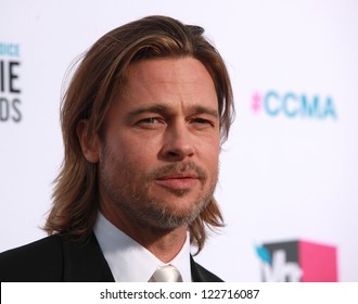 LOS ANGELES - JAN 12:  BRAD PITT arriving to Critic's Choice Movie Awards 2012  on January 12, 2012 in Hollywood, CA