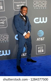 LOS ANGELES - JAN 13:  Shameik Moore At The Critics Choice Awards  At The Barker Hanger On January 13, 2019 In Santa Monica, CA