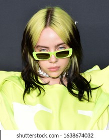 LOS ANGELES - JAN 23:  Billie Eilish arrives for the Spotify Best New Artist 2020 Party on January 23, 2020 in Los Angeles, CA                