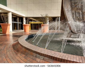 LOS ANGELES, JAN 24TH, 2017: Entrance To The Screen Actors Guild SAG/AFTRA Building At SAG/Aftra Plaza On Wilshire Boulevard, Los Angeles.