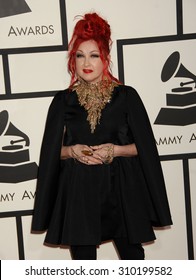 LOS ANGELES - JAN 26:  Cyndi Lauper arrives at the 56th Annual Grammy Awards Arrivals  on January 26, 2014 in Los Angeles, CA                