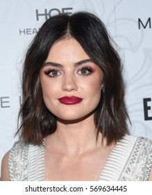 LOS ANGELES - JAN 28:  Lucy Hale {Object} arrives to the Entertainment Weekly Pre Sag Awards Celebration on January 28, 2017 in Hollywood, CA                