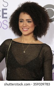 LOS ANGELES - JAN 6:  Nathalie Emmanuel At The Peoples Choice Awards 2016 - Arrivals At The Microsoft Theatre L.A. Live On January 6, 2016 In Los Angeles, CA