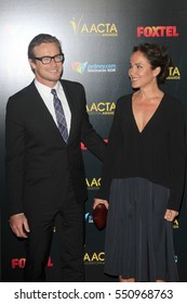 LOS ANGELES - JAN 6:  Simon Baker, Rebecca Rigg At The 6th AACTA International Awards At 229 Images On January 6, 2017 In Los Angeles, CA