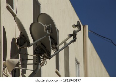 Los Angeles - January 21, 2021: DirecTV Satellite Dishes 