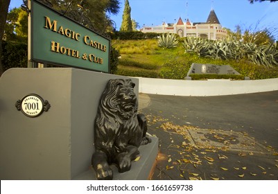 Los Angeles - January 25, 2020: Entrance To The Magic Castle In Hollywood 