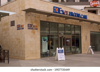 Los Angeles - January 27, 2021: 
EXER Urgent Care Medical Office In West Hollywood Day Exterior