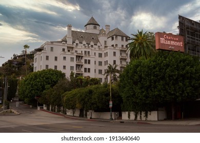 Los Angeles - January 27, 2021: 
Chateau Marmont Hotel Day Exterior