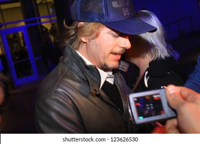 LOS ANGELES - JANUARY 4, 2013: Comedian David Spade Leaving The Staples Center After Lakers/Clippers NBA Basketball Game January 4, 2013 Downtown Los Angeles.