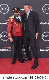 LOS ANGELES - JUL 10:  Rob Gronkowski And Captain Obvious Arrives To ESPY Awards 2019  On July 10, 2019 In Hollywood, CA