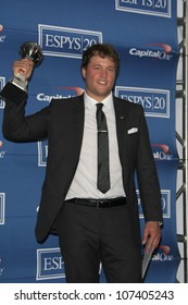 LOS ANGELES - JUL 11:  Matthew Stafford In The Press Room Of The 2012 ESPY Awards At Nokia Theater At LA Live On July 11, 2012 In Los Angeles, CA