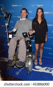 LOS ANGELES - JUL 14:  Steve Gleason, Michel Varisco At The Gleason LA Premiere Screening At The Regal 14 Theaters At LA Live On July 14, 2016 In Los Angeles, CA