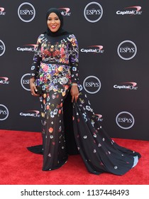 LOS ANGELES - JUL 18:  Ibtihaj Muhammad Arrives To The 2018 ESPY Awards  On July 18, 2018 In Hollywood, CA                