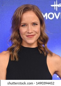 LOS ANGELES - JUL 26:  Jessy Schram Arrives For The Hallmark Channel And Hallmark Movies & Mysteries Summer 2019 TCA On July 26, 2019 In Los Angeles, CA                