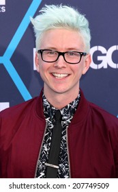 LOS ANGELES - JUL 27:  Tyler Oakley At The 2014 Young Hollywood Awards  At The Wiltern Theater On July 27, 2014 In Los Angeles, CA