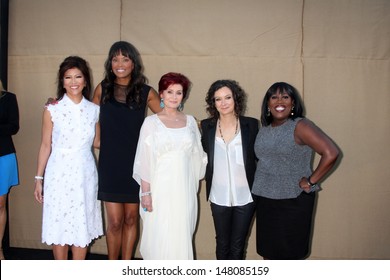 LOS ANGELES - JUL 29:  Julie Chen, Aisha Tyler, Sharon Osbourne, Sarah Gilbert, Sheryl Underwood Arrives At The 2013 CBS TCA Summer Party At The Private Location On July 29, 2013 In Beverly Hills, CA