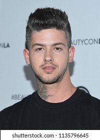 LOS ANGELES - JUL14:  Travis Mills Arrives For Beautycon LA 2018 On July 14, 2018 In Los Angeles, CA                