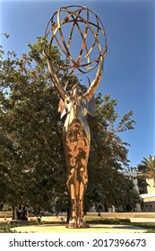 Los Angeles - July 16, 2021:
Emmy Awards Statue At The Academy Of Television Arts And Sciences