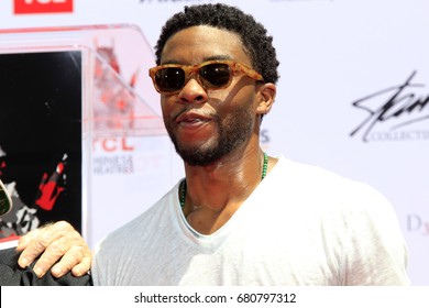 LOS ANGELES - July 18:  Chadwick Boseman at the Stan Lee Hand and Footprint Ceremony at the TCL Chinese Theater IMAX on July 18, 2017 in Los Angeles, CA