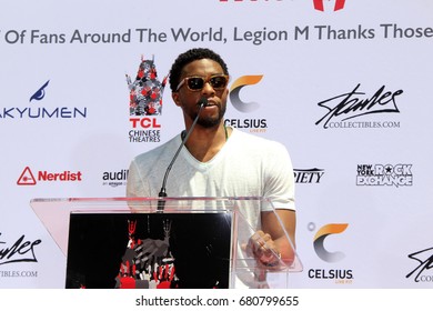 LOS ANGELES - July 18:  Chadwick Boseman at the Stan Lee Hand and Footprint Ceremony at the TCL Chinese Theater IMAX on July 18, 2017 in Los Angeles, CA