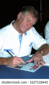 LOS ANGELES - July 5, 1992: Baseball Star Mickey Mantle Appears At The Sports Autograph Trade Show At The Los Angeles Convention Center.