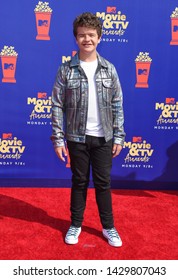 LOS ANGELES - JUN 15:  Gaten Matarazzo Arrives For The MTV Movie & TV Awards 2019 On June 15, 2019 In Santa Monica, CA