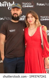 LOS ANGELES - JUN 16:  Jimmy Giannopoulos, Clara McGregor At The Birthday Cake LA Premiere At The Fine Arts Theater On June 16, 2021 In Beverly Hills, CA