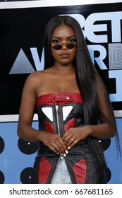 LOS ANGELES - JUN 25:  Ryan Destiny At The BET Awards 2017 At The Microsoft Theater On June 25, 2017 In Los Angeles, CA